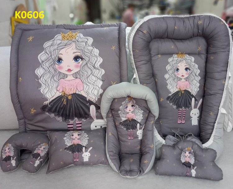 ست تشک لبه دار نوزادی 6 تیکه فانتزی کد K0606